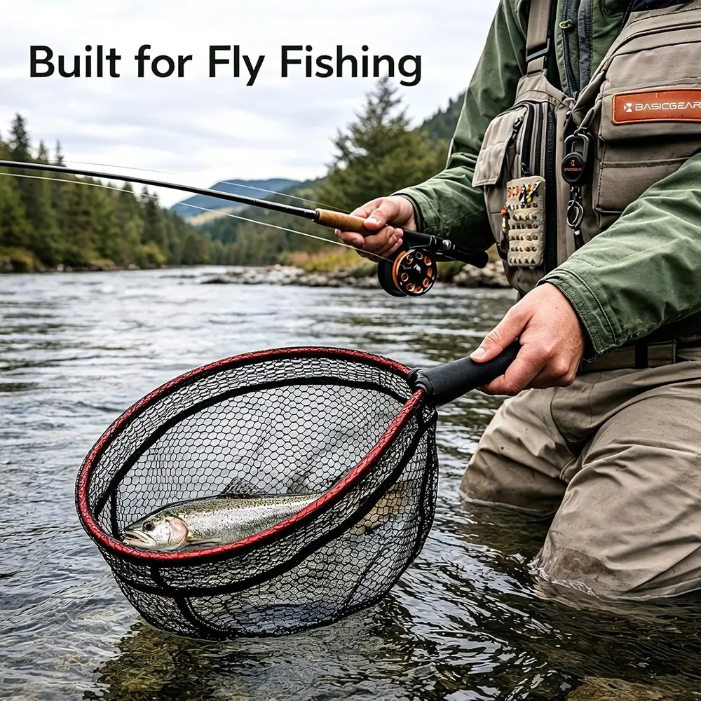 Landing Net — Rubber Mesh — image 5